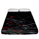 Volcanic Lava Background Effect Fitted Sheet (King Size) View1