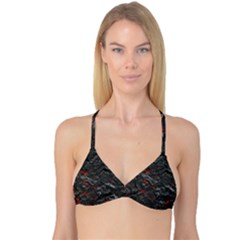 Volcanic Lava Background Effect Reversible Tri Bikini Top by Simbadda