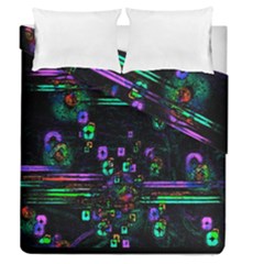 Digital Painting Colorful Colors Light Duvet Cover Double Side (queen Size) by Simbadda