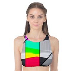 Colors Fadeout Paintwork Abstract Tank Bikini Top by Nexatart