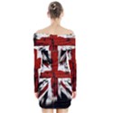 British Flag Long Sleeve Off Shoulder Dress View2