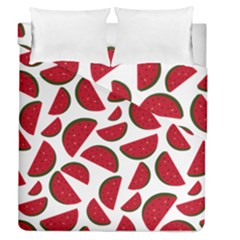 Fruit Watermelon Seamless Pattern Duvet Cover Double Side (queen Size) by Nexatart