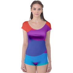 Circles Colorful Balloon Circle Purple Blue Red Orange Boyleg Leotard  by Mariart