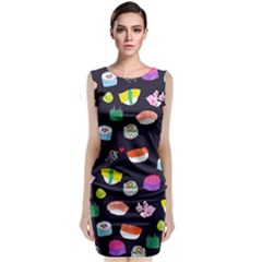 Japanese Food Sushi Fish Classic Sleeveless Midi Dress by Mariart