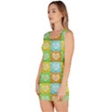 Colorful Happy Easter Theme Pattern Sleeveless Bodycon Dress View2