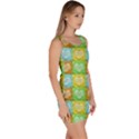 Colorful Happy Easter Theme Pattern Sleeveless Bodycon Dress View3