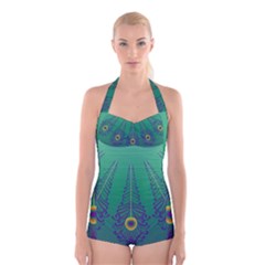 1p Boyleg Halter Swimsuit  by olgart