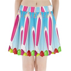 Easter Bunny  Pleated Mini Skirt by Valentinaart