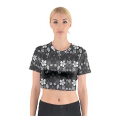 Floral Pattern Cotton Crop Top by Valentinaart