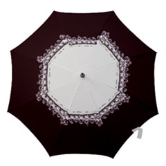 Bubbles In Red Wine Hook Handle Umbrellas (large) by Nexatart