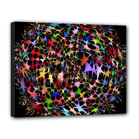 Network Integration Intertwined Canvas 14  X 11  by Nexatart