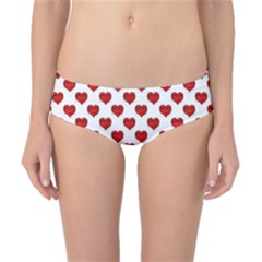 Emoji Heart Shape Drawing Pattern Classic Bikini Bottoms by dflcprintsclothing