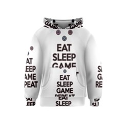 Eat Sleep Game Repeat Kids  Pullover Hoodie by Valentinaart