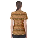 Delicious Burger Pattern Women s Sport Mesh Tee View2