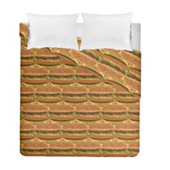 Delicious Burger Pattern Duvet Cover Double Side (full/ Double Size) by berwies