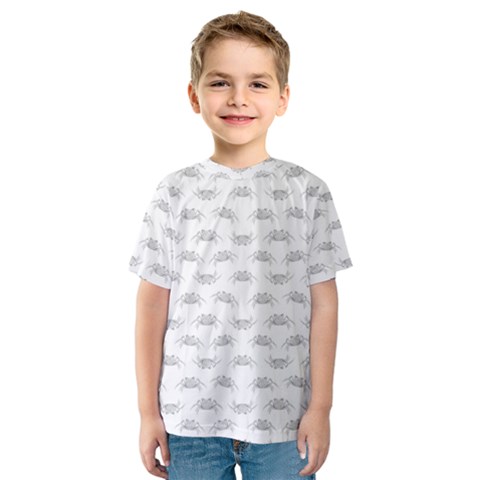 Pop Art Style Crabs Motif Pattern Kids  Sport Mesh Tee by dflcprintsclothing