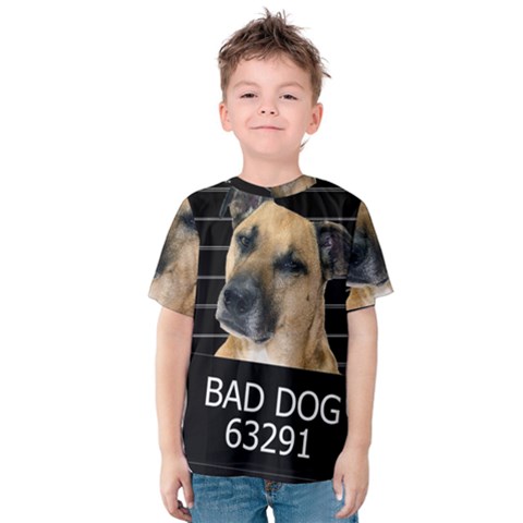 Bed Dog Kids  Cotton Tee by Valentinaart