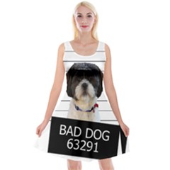 Bad Dog Reversible Velvet Sleeveless Dress by Valentinaart