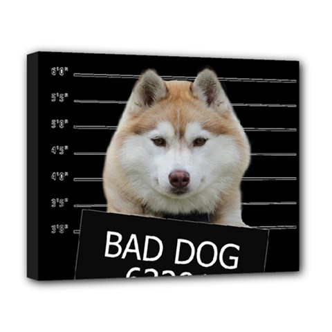 Bad Dog Deluxe Canvas 20  X 16   by Valentinaart