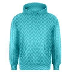 Blue Waves Pattern  Men s Pullover Hoodie by TastefulDesigns