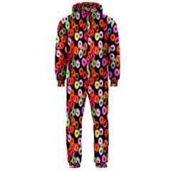 Colorful Yummy Donuts Pattern Hooded Jumpsuit (men)  by EDDArt