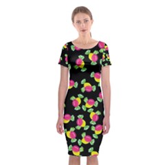 Candy Pattern Classic Short Sleeve Midi Dress by Valentinaart