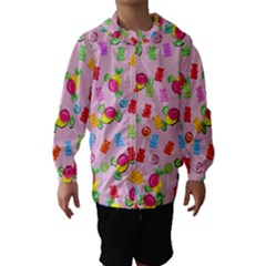 Candy Pattern Hooded Wind Breaker (kids) by Valentinaart