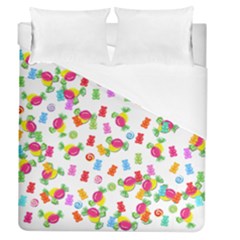 Candy Pattern Duvet Cover (queen Size) by Valentinaart