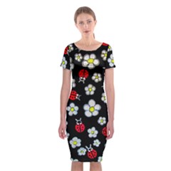 Sixties Flashback Classic Short Sleeve Midi Dress by dawnsiegler