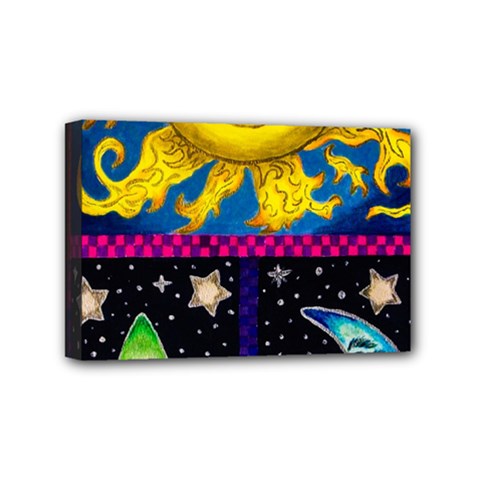 Celestial Skies Mini Canvas 6  X 4  by dawnsiegler