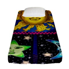 Celestial Skies Fitted Sheet (single Size) by dawnsiegler