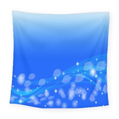 Fish Swim Blue Water Swea Beach Star Wave Chevron Square Tapestry (large) by Mariart