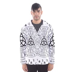 Witchcraft Symbols  Hooded Wind Breaker (men) by Valentinaart