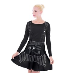 Illuminati Suspender Skater Skirt by Valentinaart