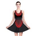 Normal Field Of An Elliptic Paraboloid Red Reversible Skater Dress View1