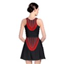 Normal Field Of An Elliptic Paraboloid Red Reversible Skater Dress View2