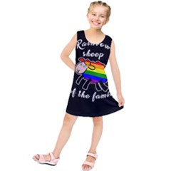 Rainbow Sheep Kids  Tunic Dress by Valentinaart