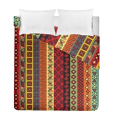 Tribal Grace Colorful Duvet Cover Double Side (full/ Double Size) by Mariart