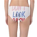 Don t Look Back Big Eye Pink Red Blue Sexy Mid-Waist Bikini Bottoms View2