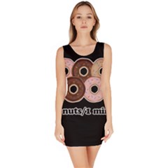 Five Donuts In One Minute  Sleeveless Bodycon Dress by Valentinaart