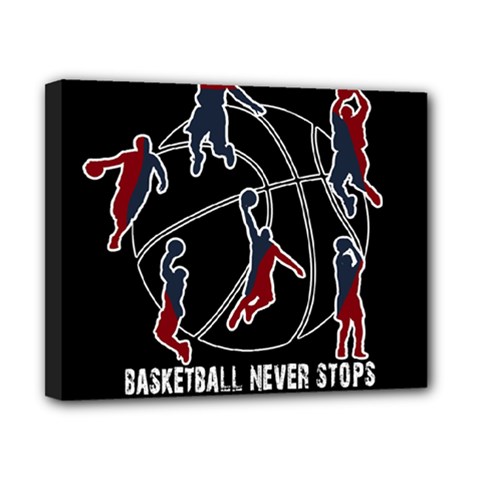 Basketball Never Stops Canvas 10  X 8  by Valentinaart