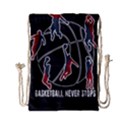 Basketball never stops Drawstring Bag (Small) View1