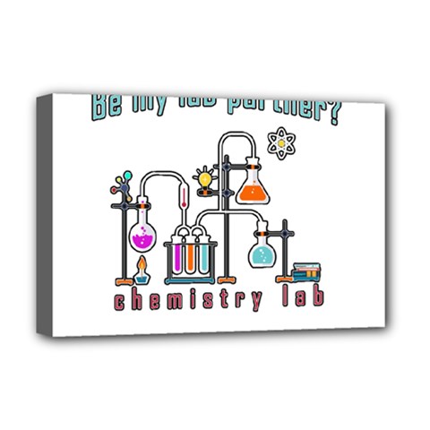 Chemistry Lab Deluxe Canvas 18  X 12   by Valentinaart