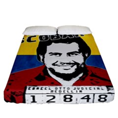 Pablo Escobar Fitted Sheet (queen Size) by Valentinaart