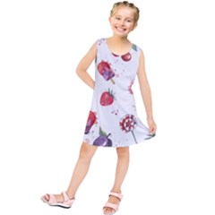 Hand Painted Summer Background  Kids  Tunic Dress by TastefulDesigns