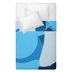 Blue Polka Duvet Cover Double Side (single Size) by Mariart