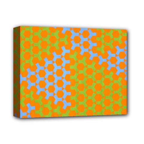 Green Blue Orange Deluxe Canvas 14  X 11  by Mariart