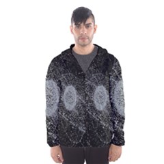 Space X Circle Line Black Hooded Wind Breaker (men) by Mariart