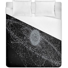 Space X Circle Line Black Duvet Cover (california King Size) by Mariart