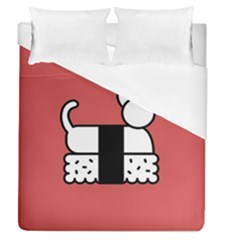 Sushi Cat Japanese Food Duvet Cover (queen Size) by Mariart